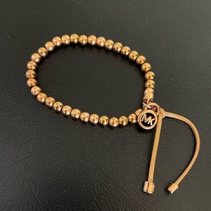 Michael Kors Rose Gold bead stretch bracelet